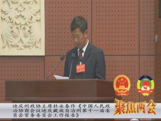 杜永春作第十一屆委員會(huì)常務(wù)委員會(huì)工作報(bào)告