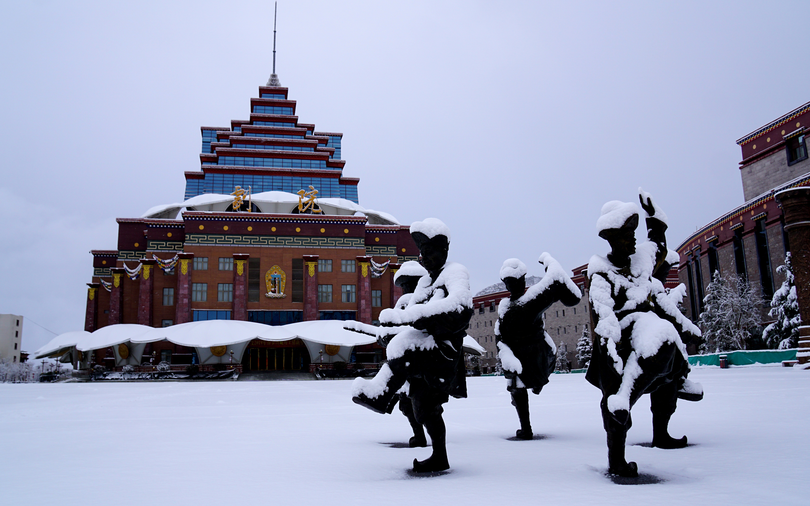 香格里拉下雪了！