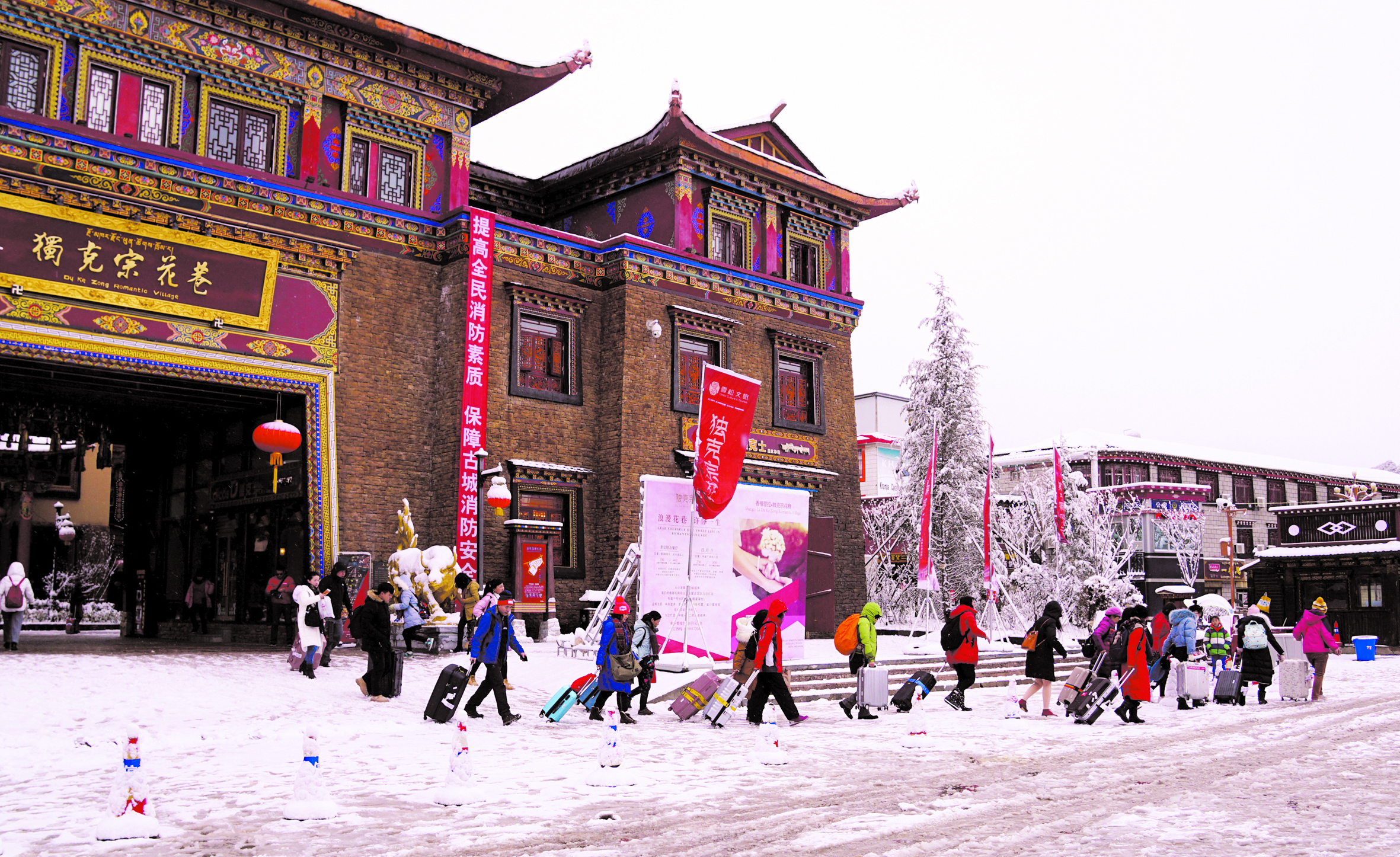 高原瑞雪迎客來