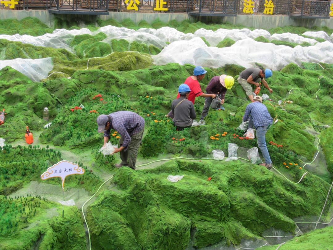 正在建設(shè)的維西縣三江同樂(lè)景觀廣場(chǎng)