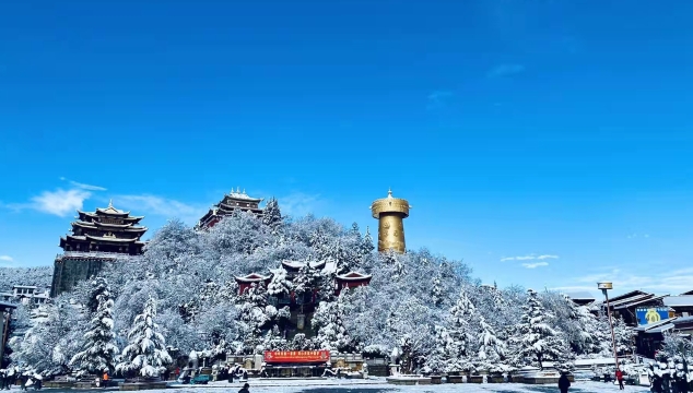 四月飄雪！香格里拉的春天就是這么任性！